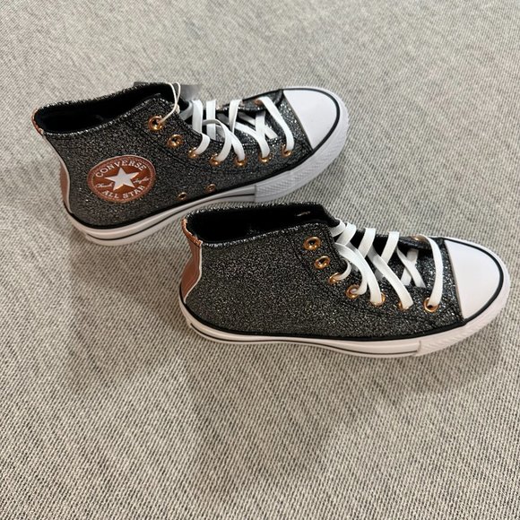 CONVERSE Chuck Taylor All Star Lift Metallic Glitter Sneaker Size 6.5 NEW - Picture 7 of 13